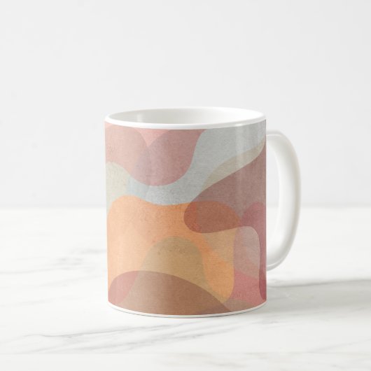 Mug Abstract Overlapping Pastel Blobs Background (Devant droit)