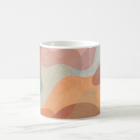 Mug Abstract Overlapping Pastel Blobs Background (Centre)