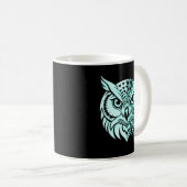 Mug Abstract Owl Identity – Symbolic Observer Modern  (Devant droit)