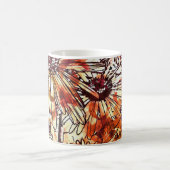Mug Abstract Paint Daub Sunflower Pattern (Centre)