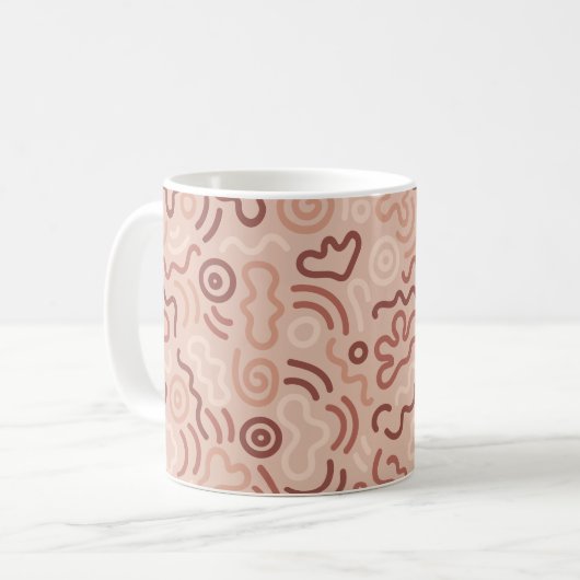 Mug Abstract Party Doodle Pattern (Devant gauche)