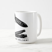 Mug Abstract Peace Freedom Delivery Minimalist Art  (Devant droit)