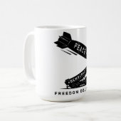 Mug Abstract Peace Freedom Delivery Minimalist Art  (Devant gauche)