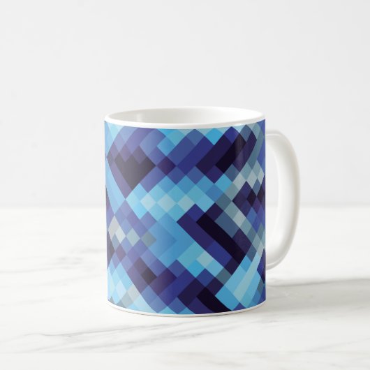 Mug  abstract pixel pattern background pixel,abstract, (Devant droit)