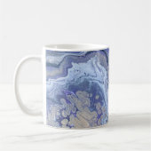 Mug Abstract Purple & Gold Mineral Veins (Gauche)