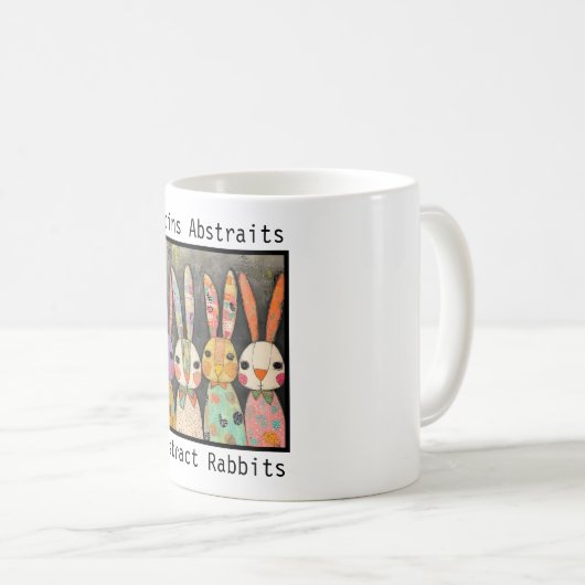 Mug Abstract rabbits design (Devant droit)