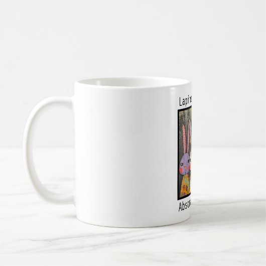 Mug Abstract rabbits design (Gauche)