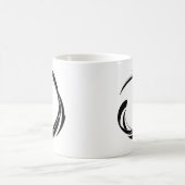 Mug Abstract Swirl Circle Design – curved ring artwork (Centre)