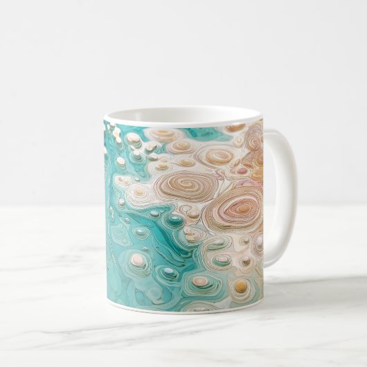 Mug Abstract Topographic Ocean Art (Devant droit)