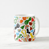 Mug abstraction de style moderne avec composition (Devant droit)