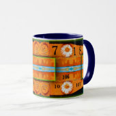 Mug Abstraction orange (Devant droit)