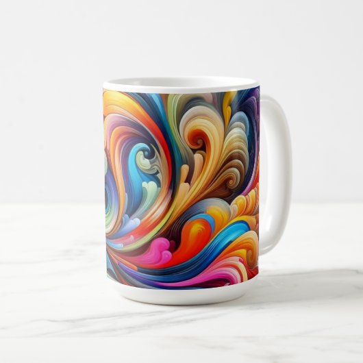 Mug Abstrait (Devant droit)