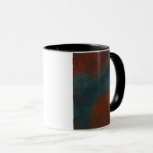 Mug Abstrait 1 : rouges et bleus (Devant droit)