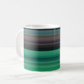 Mug Abstrait #1 : Vert et gris (Devant gauche)