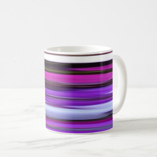 Mug Abstrait #2 : Flou pourpre (Devant droit)