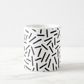 Mug Abstrait 300117 - Noir sur blanc (Centre)