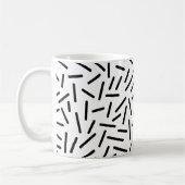 Mug Abstrait 300117 - Noir sur blanc (Gauche)