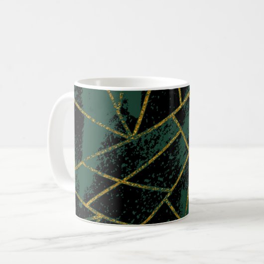 Mug Abstrait #941 Vert (Devant gauche)
