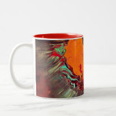 Mug Abstrait à deux tonalités "Orange Blast" (Gauche)