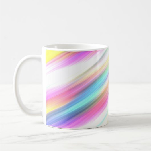 Mug abstrait arc-en-ciel (Gauche)