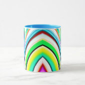 Mug Abstrait Arc-en-ciel à perches marbrées (Centre)