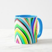 Mug Abstrait Arc-en-ciel à perches marbrées (Devant droit)