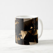 Mug Abstrait arrière - plan de cristal triangle. (Devant droit)