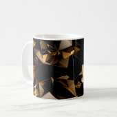 Mug Abstrait arrière - plan de cristal triangle. (Devant gauche)