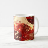 Mug Abstrait arrière - plan en marbre. (Devant droit)