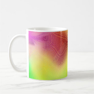 Mug abstrait arrière - plan flou. palette graphique mu