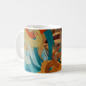 Mug abstrait arrière - plan psychédélique de couleur c (Devant gauche)