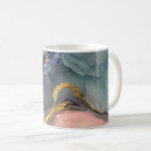 Mug Abstrait arrière - plan rose-bleu avec belle trace (Devant droit)