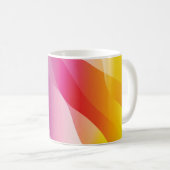 Mug Abstrait Arrière - plan Wavy. Illustration avec co (Devant droit)