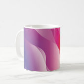 Mug Abstrait Arrière - plan Wavy. Illustration avec co (Devant gauche)