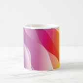Mug Abstrait Arrière - plan Wavy. Illustration avec co (Centre)