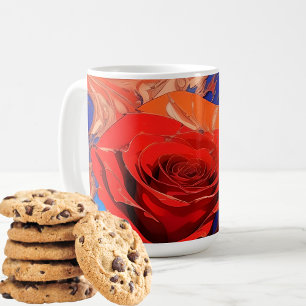 Mug Abstrait artistique Rose marbré