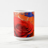 Mug Abstrait artistique Rose marbré (Centre)