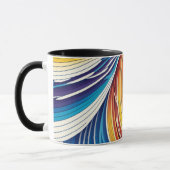 Mug Abstrait avec lignes ondulées (Gauche)