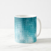 Mug Abstrait beau bleu élégant arrière - plan (Devant droit)