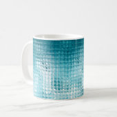 Mug Abstrait beau bleu élégant arrière - plan (Devant gauche)