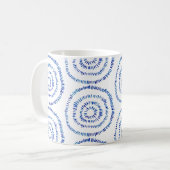 Mug Abstrait Bleu brosse côtier (Devant gauche)