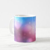 Mug Abstrait bleu clair et rose arrière - plan avec (Devant gauche)