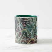 Mug Abstrait Botanique Foncé à Deux Tons (Centre)