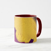 Mug Abstrait Braise Dorée (Devant droit)