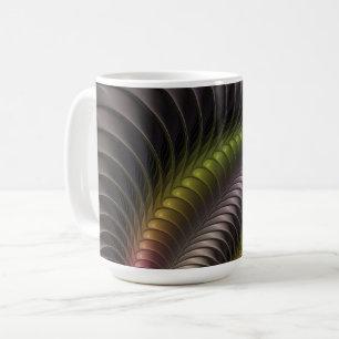 Mug Abstrait brillant Trippy coloré 3D Fractal Art