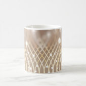 Mug Abstrait Brown, Waves Stars Arrière - plan. (Centre)