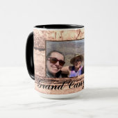 Mug Abstrait brûlé sienne marbre granit personnalisé (Devant gauche)