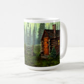 Mug Abstrait Cabine de chasse à la petite chasse (Devant droit)