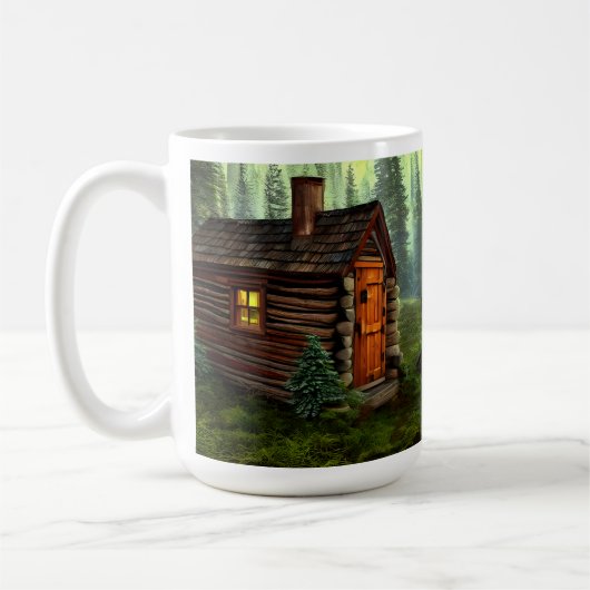 Mug Abstrait Cabine de chasse à la petite chasse (Gauche)