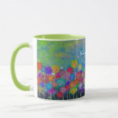 Mug Abstrait champ impressionniste de fleurs (Gauche)